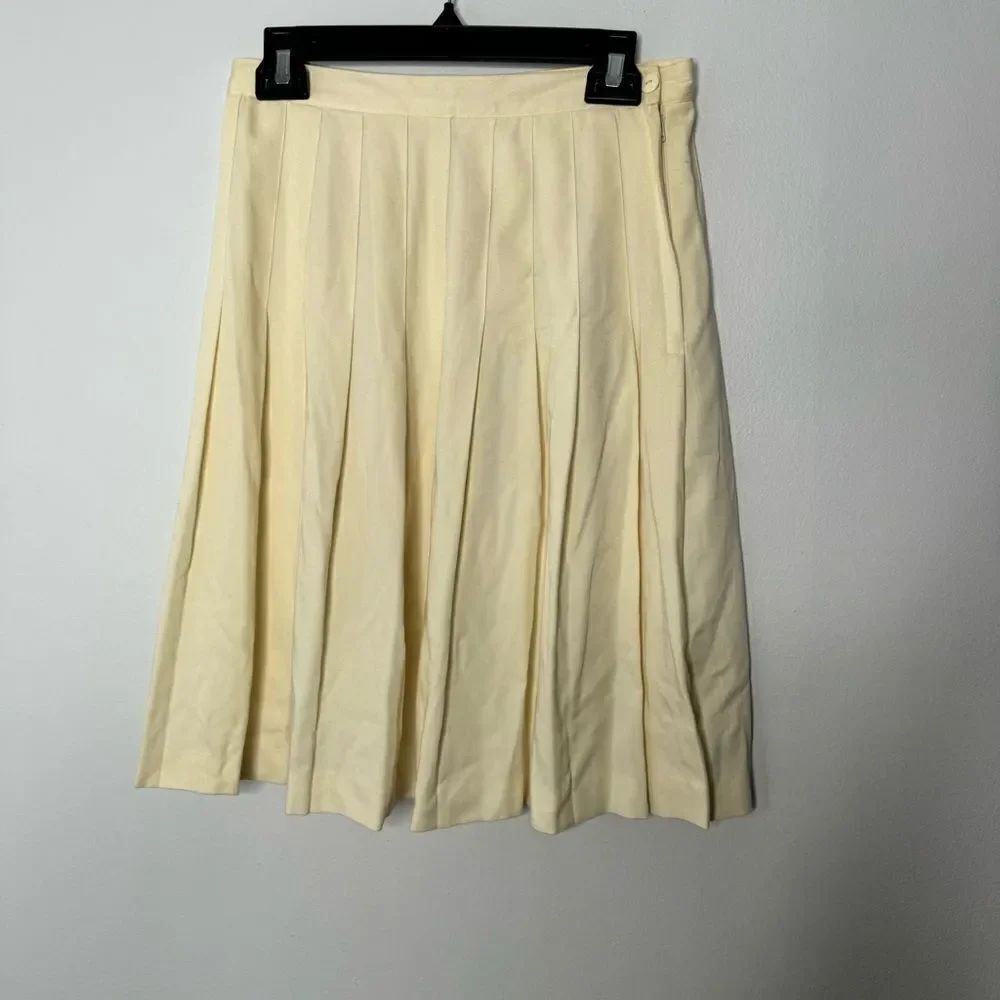 norton mcnaughton cream midi skirt size 10